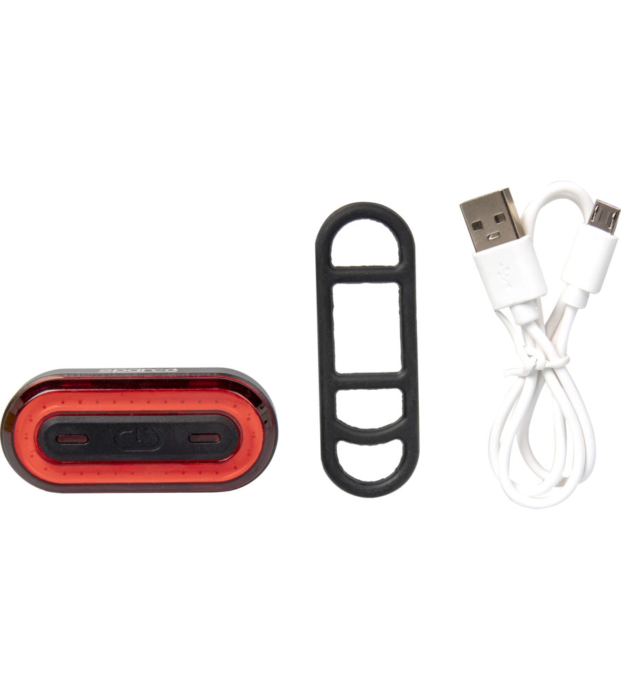 FANALINO POSTERIORE PER BICICLETTA SPARCO IN ALLUMINIO E SILICONE, 3 MODALITA' DI ILLUMINAZIONE